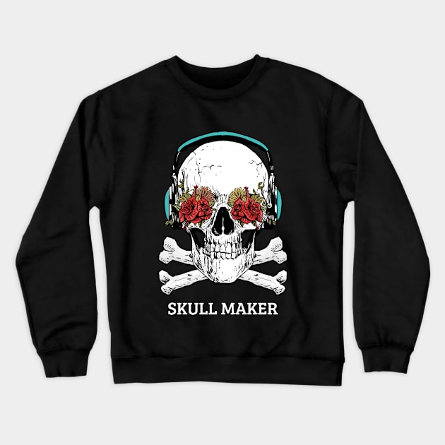 Skull maker Crewneck Sweatshirt by white.ink